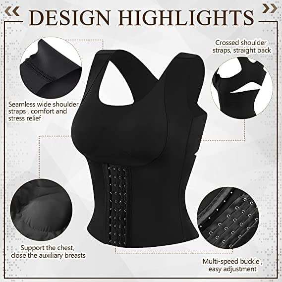 3-in-1 Waist Buttoned Bra Shapewear