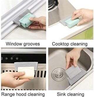 Fuller Creative Magic Reusable Groove Cleaning Brush For Window, Door, Sink & Others