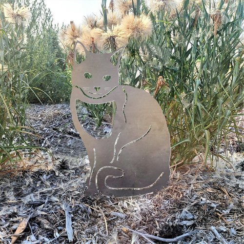 Siamese Cat Metal Silhouette