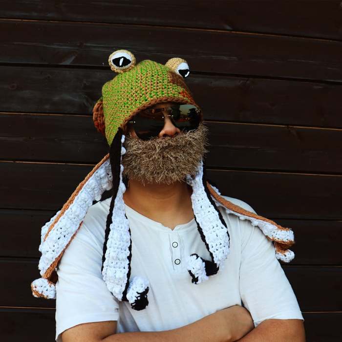 (Hot Sale- 48% OFF) Octopus Pattern Color Block Knitted Hat