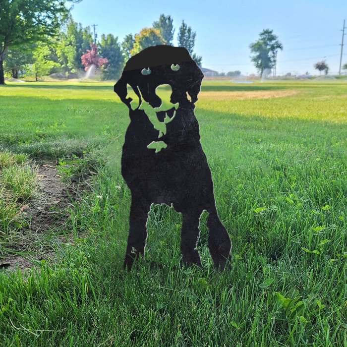 Chesapeake Bay Retriever Metal Silhouette