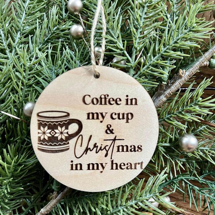 2024 Christian Wooden Merry Christmas Ornament