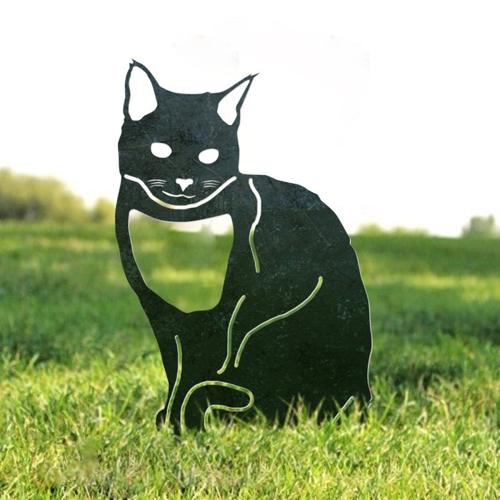 Siamese Cat Metal Silhouette
