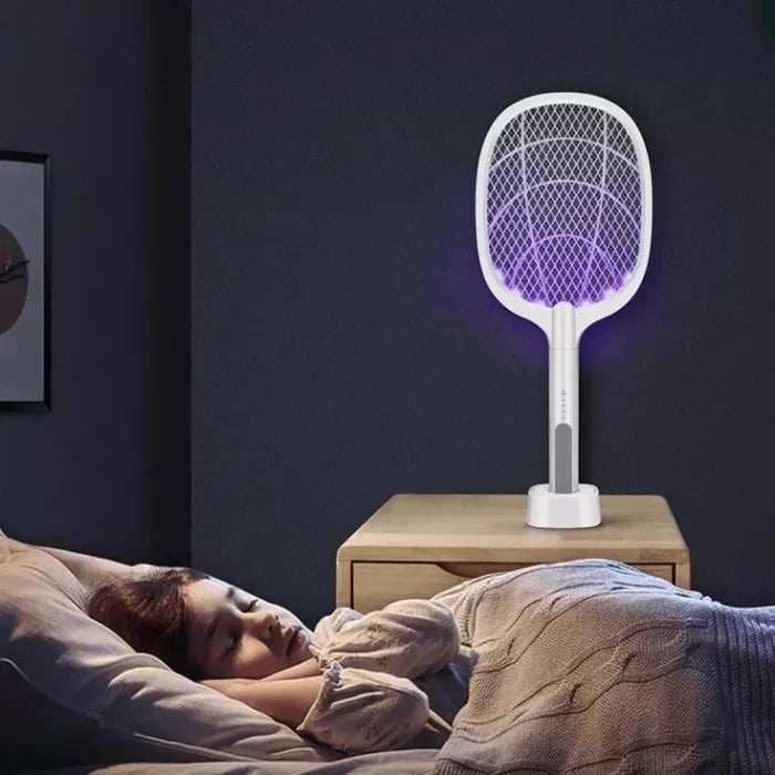 2-in-1 Electric Swatter & Night Mosquito Killing Lamp