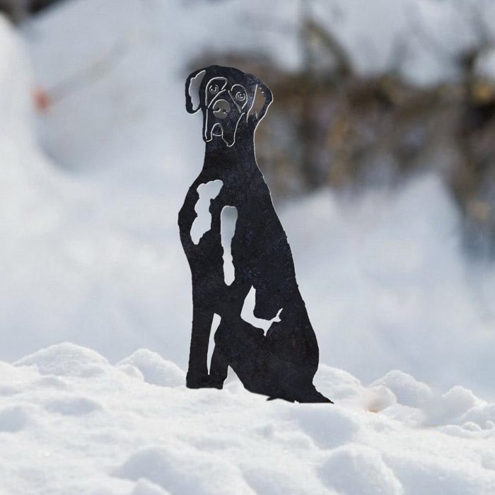 Great Dane Metal Silhouette