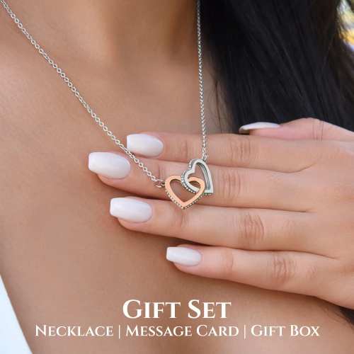 To My Beautiful Granddaughter Gift in Box Necklace with card by Veasoon
