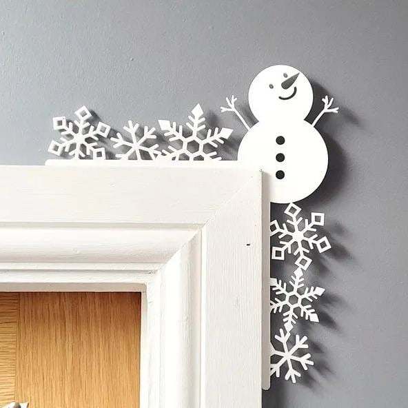 Metal Christmas Door Topper