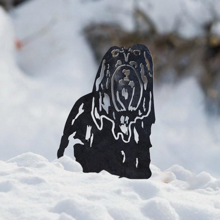 Shih Tzu Metal Silhouette