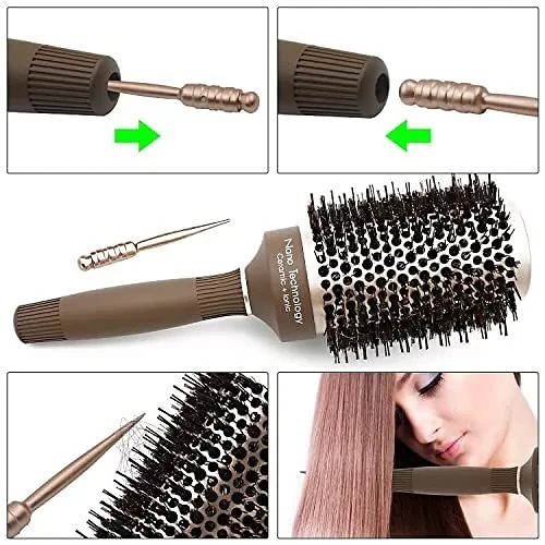 Boar Bristles Round Hair Brush
