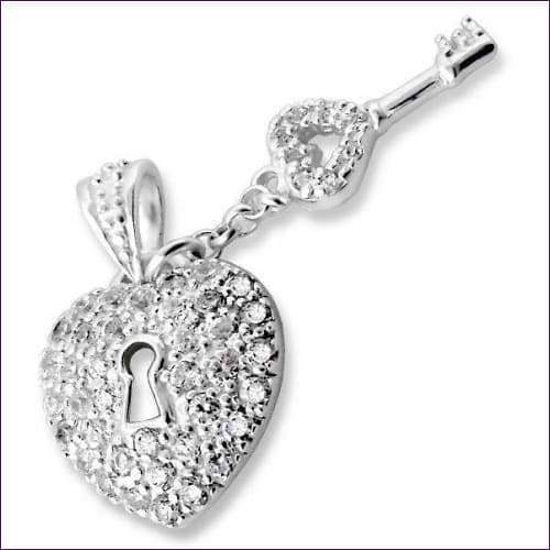 Heart Locked Sterling Silver Pendant