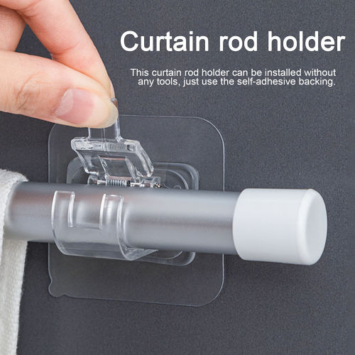 HOT SALE-49% OFF - Nail-Free Adjustable Curtain Rod Holders