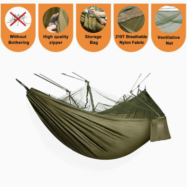Outdoor mosquito net hammock - Essential items for outdoor camping