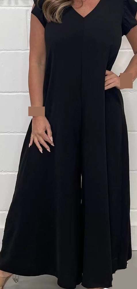 2024 SUMMER NEW RUFFLED WIDE-LEG CASUAL JUMPSUIT