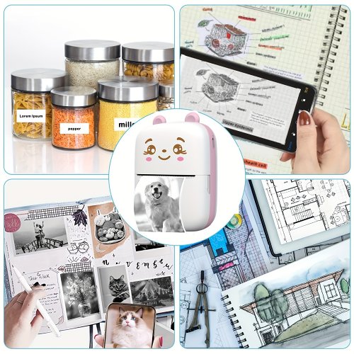 Portable Mini Bluetooth WiFi Printer