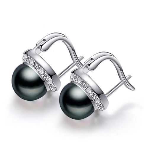 Silver Natural Freshwater Pearl Earring