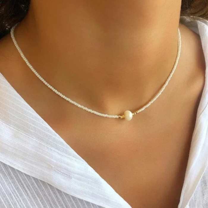 Freshwater Pearl Necklace (4 Color Options)-Buy 2 Save 10% OFF