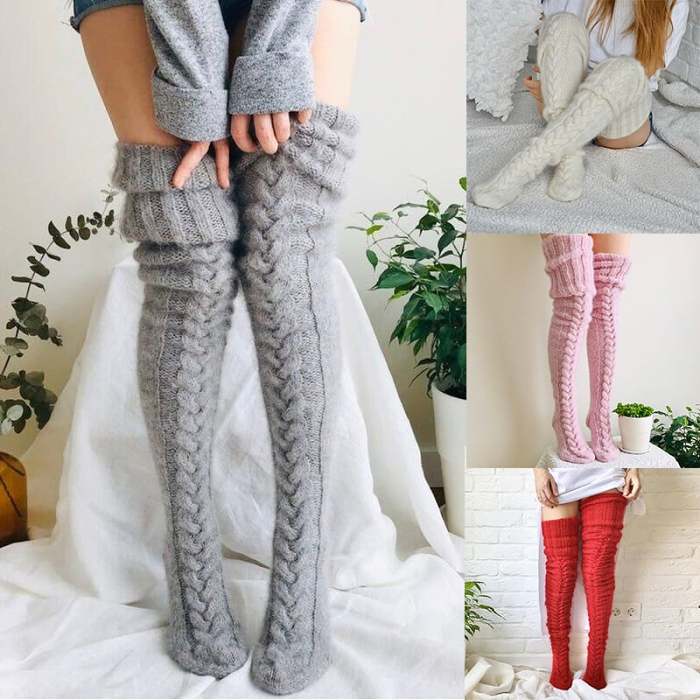 Christmas Hot Sale - Women's knitted warm leg socks