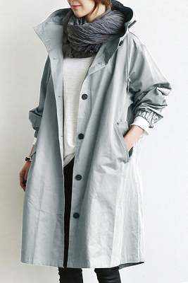 Oversized Hooded Windbreaker