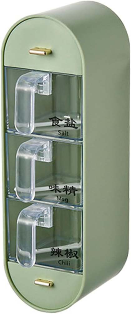 Household Condiment Box No drilling Hangable Condiment Dispenser,for Home Kitchen