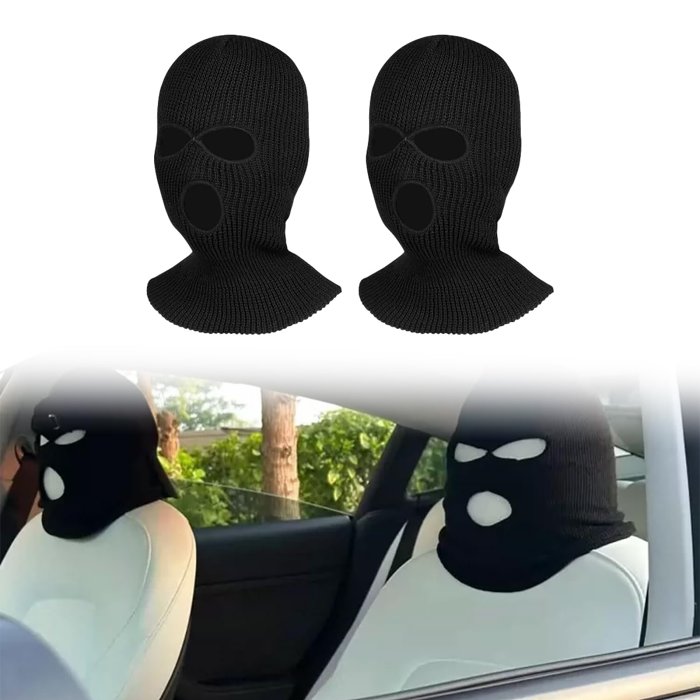 Funny Car Headrest Covers (2Pcs)