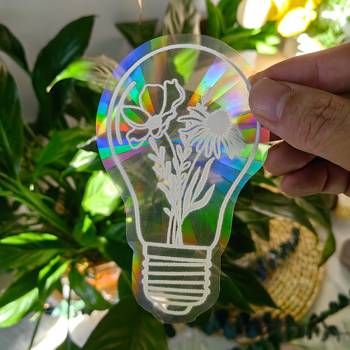 Magic Plant Bulb Sun Catcher Sticker