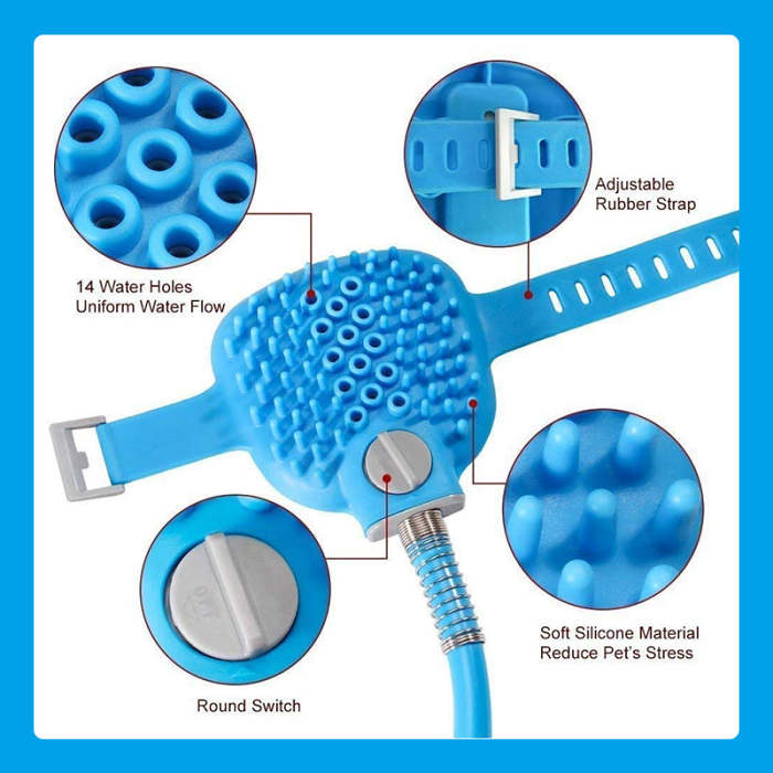 Push-Button Pet Shower