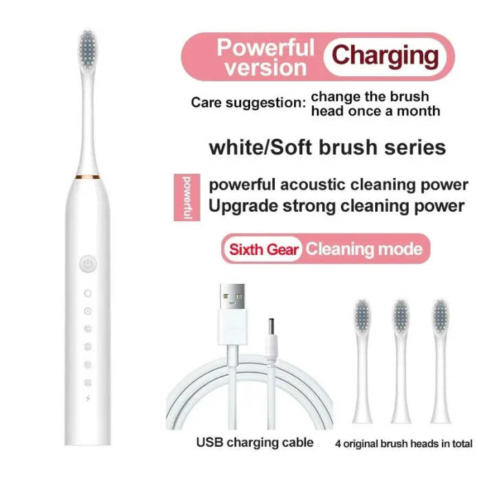 Electric Ultrasonic Toothbrush -Six Speed