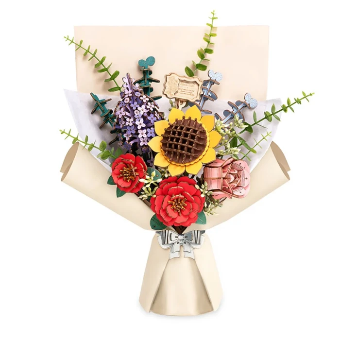 Wooden Flower Building Toy Botanical Collection