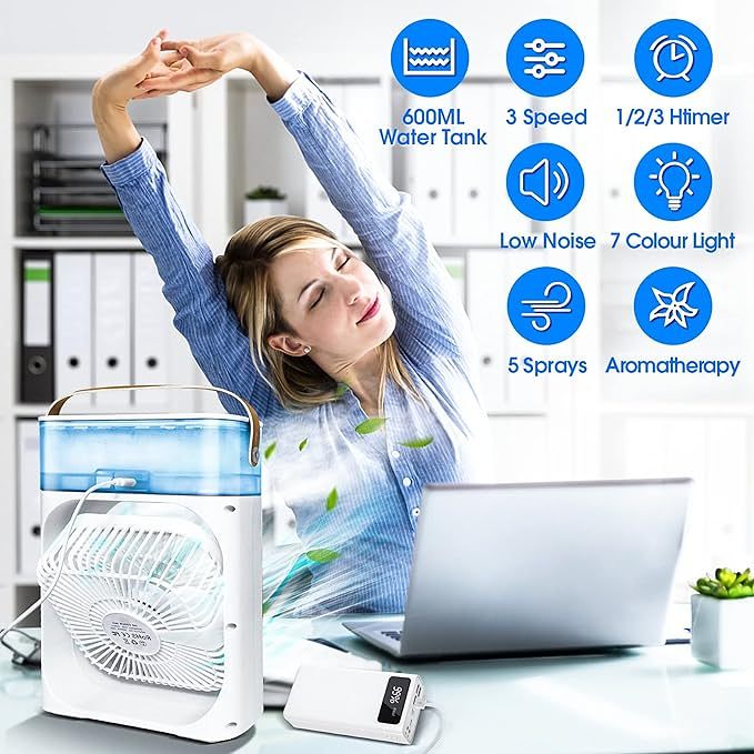 Summer Cool Fan - Portable Air Conditioner with Humidifier