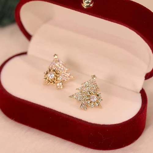 Early Christmas Sale - Rotatable Snowflake Christmas Tree Earrings