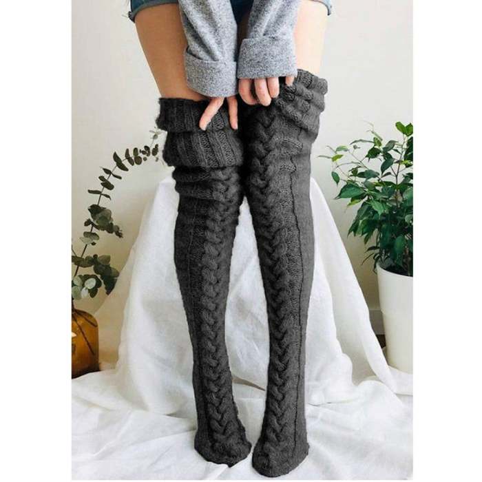 Christmas Hot Sale - Women's knitted warm leg socks