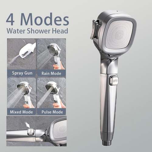 HOT SALE NOW 49% OFF   - 4-mode Handheld Pressurized Shower Head with Pause Switch