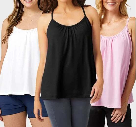 Hot Sale 49% OFF2024 Loose-fitting Tank Top With Built-in Bra