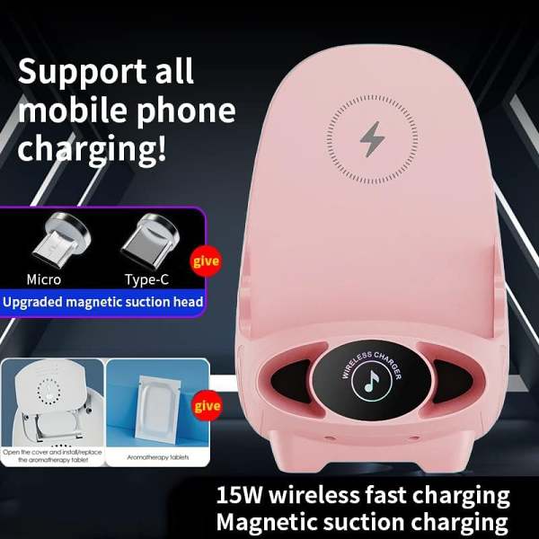 Upgraded Magnetic Wireless Fast Charging Multifunctional Mobile Phone Holder