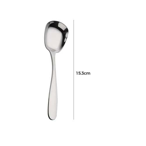 Square Head Stainless Steel Spoon