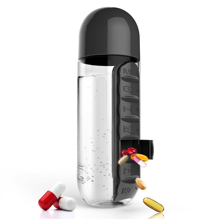 Buy 2 Get 10% Off - Portable Water Bottle With Pill Box Cup