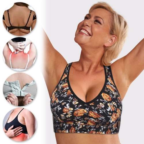 BUY 1 GET 1 FREE2024 New Plus Size Front-Closure Flower Bra (Add 2 items to the shopping cart, the system will automatically discount)
