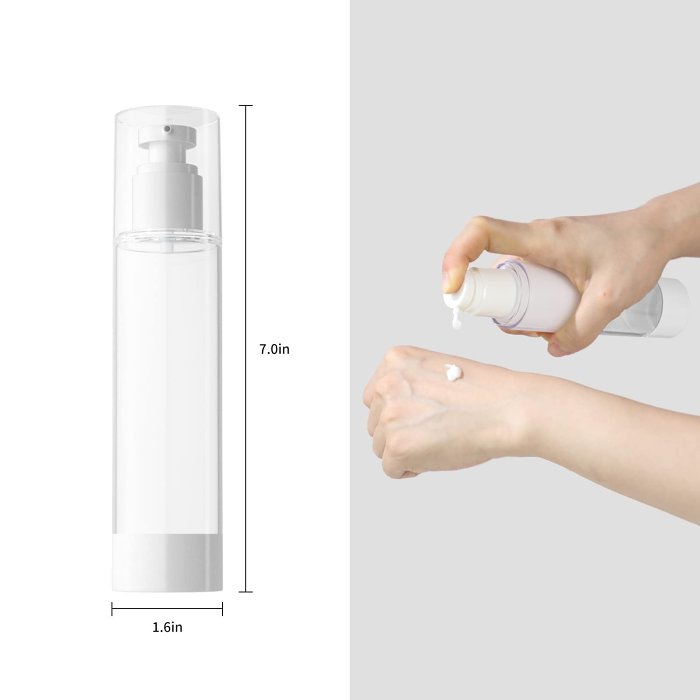 Vacuum Cosmetic Cream Pump Bottle