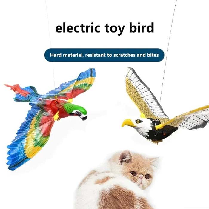 2023-Christmas Hot Sale49% OFF - Automatic Moving Simulation Bird Interactive Cat Toy for Indoor Cats