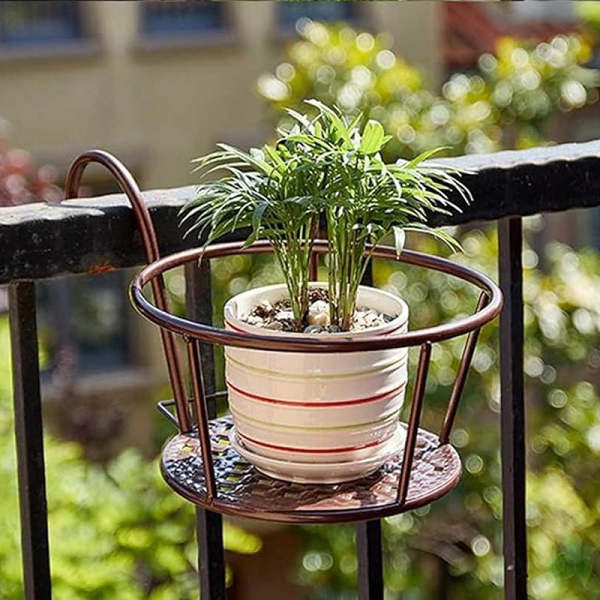 Plant Railing Hanging Flower Pot StandFree shipping on orders over $60