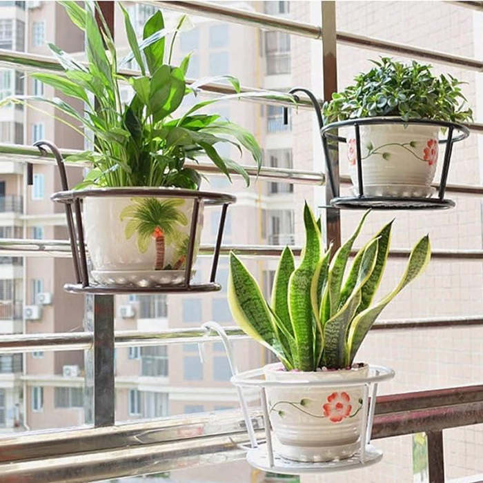 Plant Railing Hanging Flower Pot StandFree shipping on orders over $60
