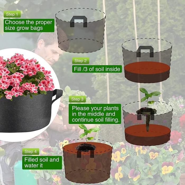 Breathable Large Garden Planting Bed