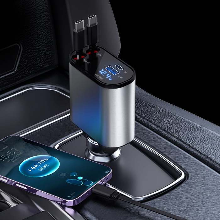 Christmas Sale 49% OFFFast Charge Retractable Car Charger