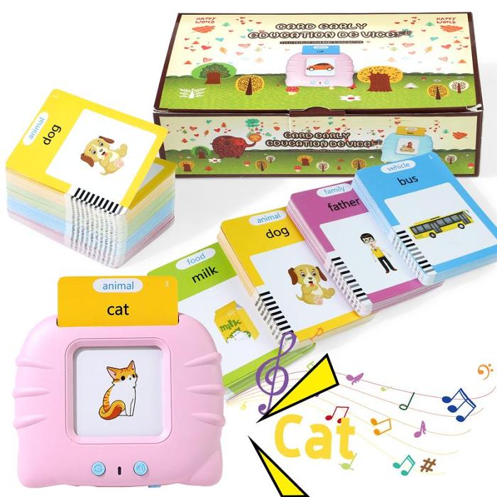 Talking Flash Cards Montessori Toys - Learning Educational Gifts for Kids