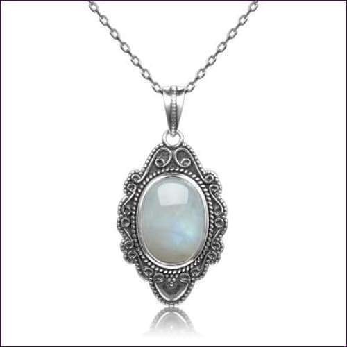 Silver Moonstone Necklace