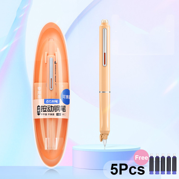 0.5mm sealed pressure fountain pen with interchangeable ink