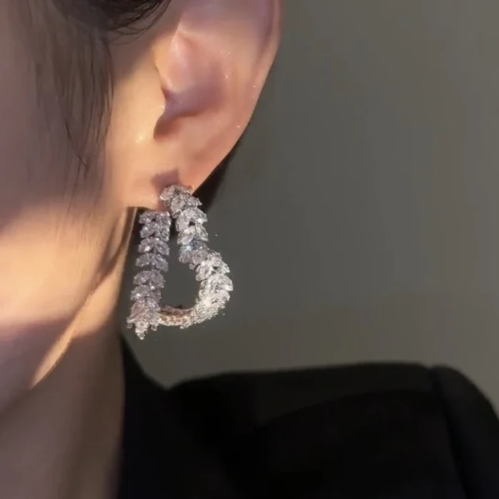 Crystal Front-Back Dangling Earring