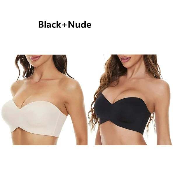 Full Support Non-Slip Convertible Bandeau Bra