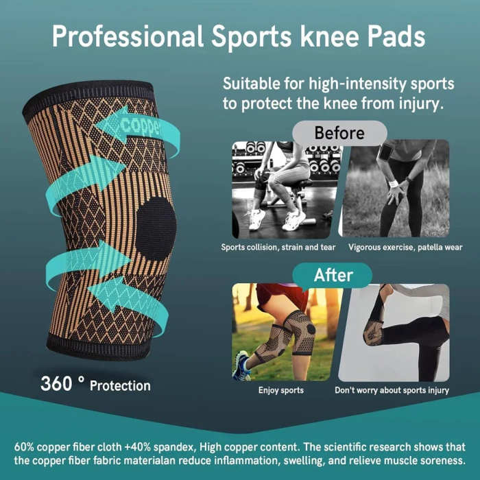 Copper Knee Brace for Pain & Arthritis