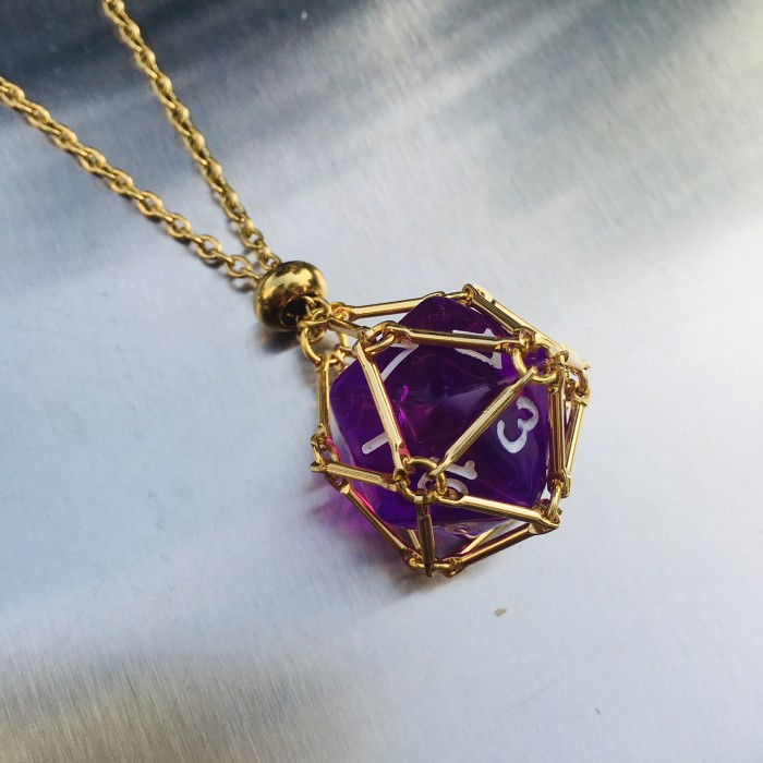 D20 Dice Holder Necklace